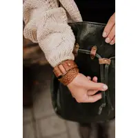 Load image into Gallery viewer, Leather Double Wrap Bracelet