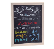 Load image into Gallery viewer, OH BABY CHALKBOARD MILESTONE SIGN

