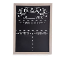 Load image into Gallery viewer, OH BABY CHALKBOARD MILESTONE SIGN
