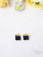 Load image into Gallery viewer, SET TO SHINE DRUZY STONE STUD EARRINGS
