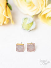 Load image into Gallery viewer, SET TO SHINE DRUZY STONE STUD EARRINGS
