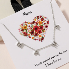 Load image into Gallery viewer, MAMA Letter Charm Gold Dip Necklace
